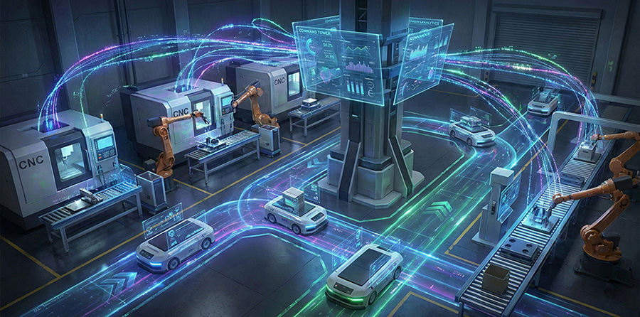 无人化车间概念图